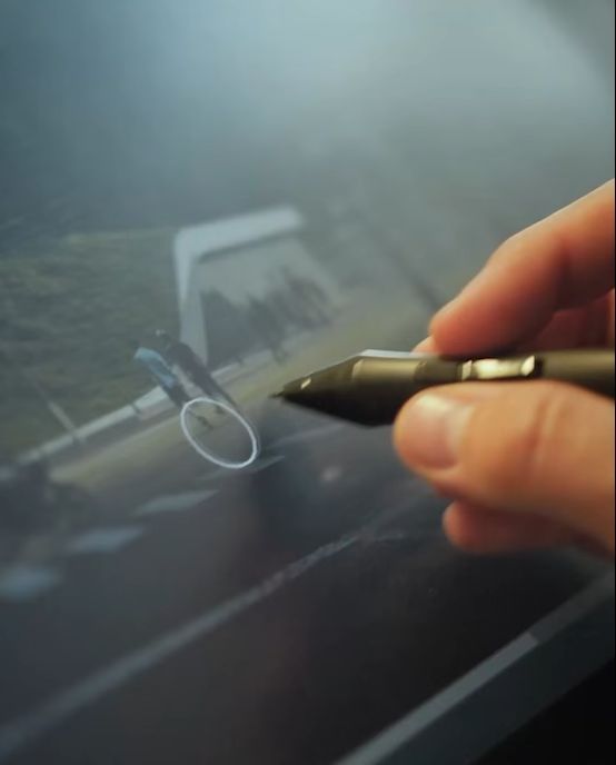 Inside ZOA Studio: a 3D product view on the monitor at an artist's workstation